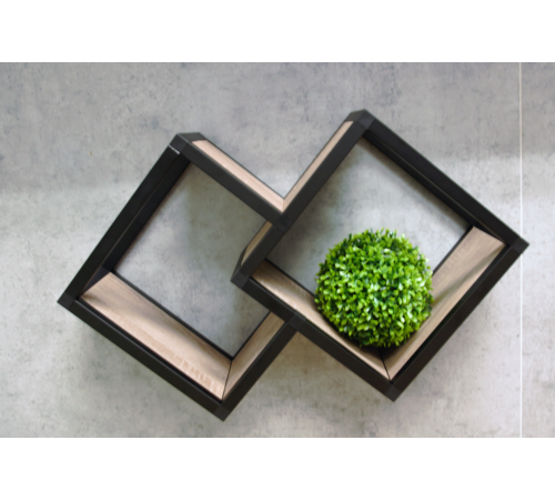 Настенная книжная полка TETRIS-2 loft