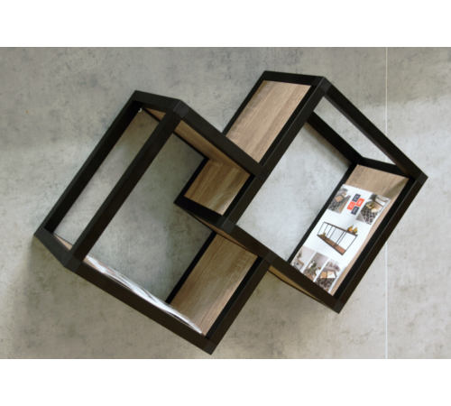 Настенная книжная полка TETRIS-2 loft