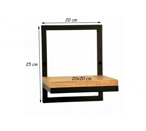 Настенная полка одинарная LOFT