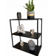 Настенная полка 3 уровня Hanging черный
