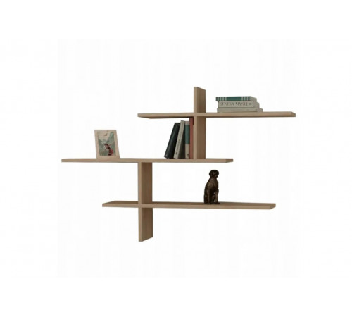 Настенная полка для книг LEO Oak