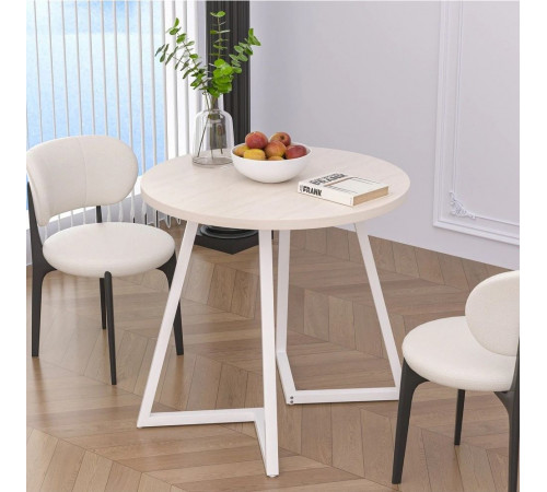 Небольшой круглый обеденный стол на 4 человека