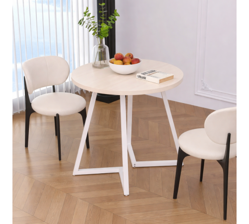 Небольшой круглый обеденный стол на 4 человека