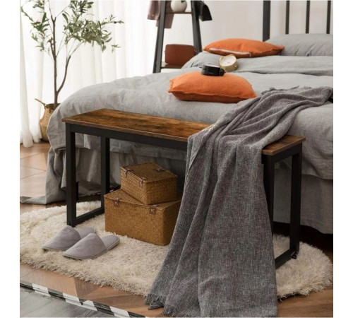 Скамейка обеденная MSM 100×28×50 — лофт, металл/ДСП