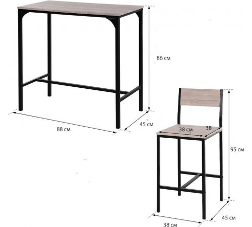 Обеденный набор Carbon Loft