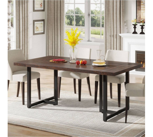 Обеденный стол, прямоугольный кухонный стол на 4–6 человек