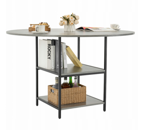 Обеденный стол VEVOR круглый 120 см на 2–4 чел.