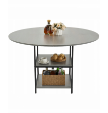 Обеденный стол VEVOR круглый 120 см на 2-4 чел.