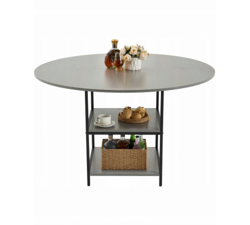 Обеденный стол VEVOR круглый 120 см на 2–4 чел.