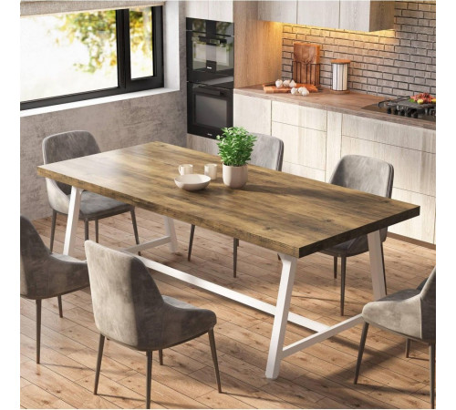 Обеденный стол на 8 человек прямоугольный