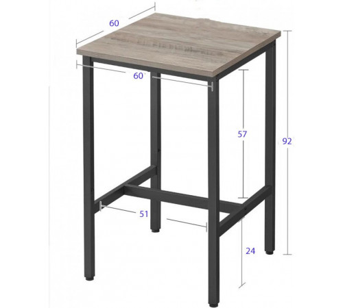 Обідній стіл на металевій основі Mciver