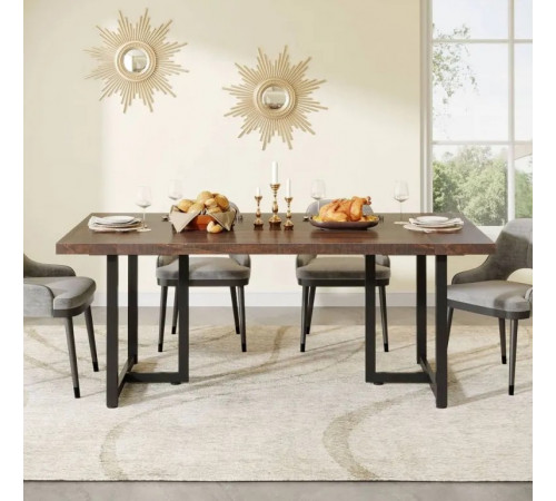 Обеденный стол, прямоугольный кухонный стол на 4–6 человек