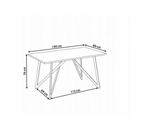 Кухонный обеденный стол (лофт)