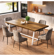 Обеденный стол на 8 человек прямоугольный