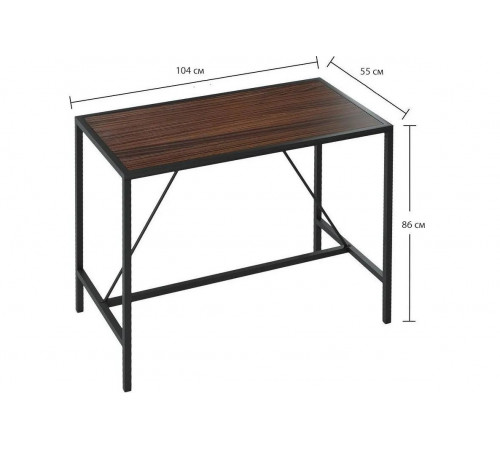 Обеденный стол с металлическим каркасом Riley