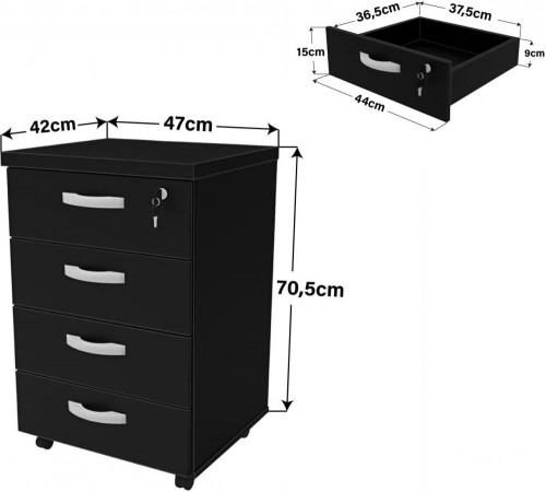 Офисный комплект NetMobil – черный