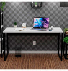 Офісний стіл в індустріальному стилі, білий