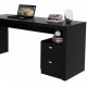 Офисный стол с 2 ящиками - черный