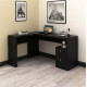 Офисный стол с 2 ящиками - черный