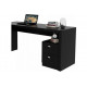 Офисный стол с 2 ящиками - черный