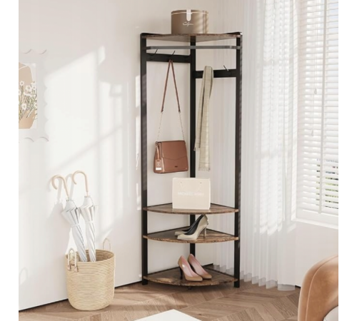 Передпокій кутовий з 6 вішалками та полицею для взуття