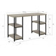 Письменный стол Landis — 120×40×72 см, с полками, MSMLOFT.