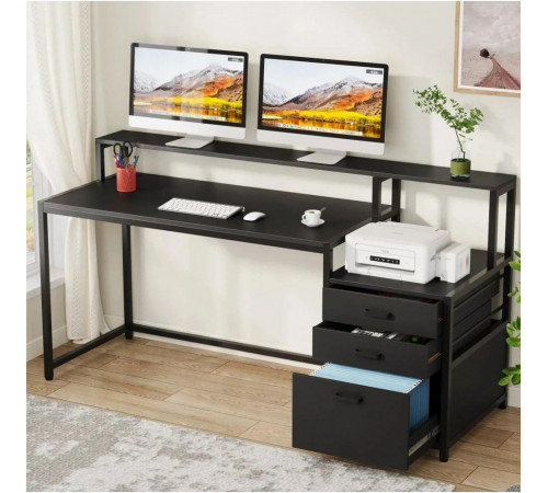 Письменный стол MSM с ящиками и подставкой для монитора