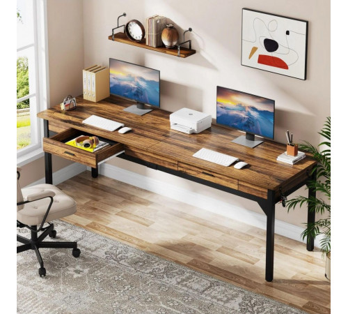 Письмовий стіл із 2 ящиками 82×200×60 см — MSMLOFT