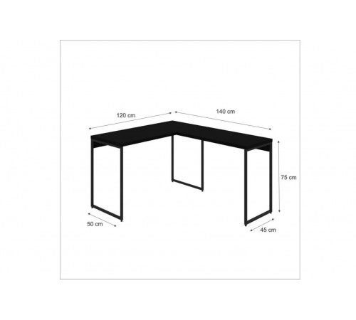 Письменный стол Dynamica Yescasa, черный