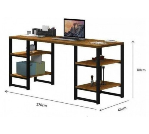 Письменный стол Innovare с 4 полками – MSMLOFT