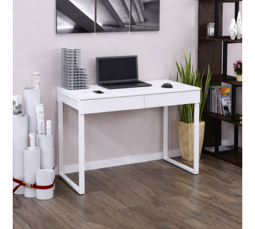 Письменный стол L-11 MSMLOFT – 110×55×75 см, стальная основа и ДСП.