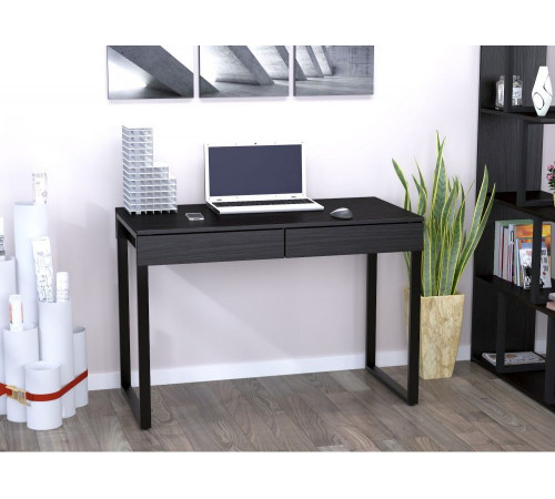 Письменный стол L-11 MSMLOFT – 110×55×75 см, стальная основа и ДСП.