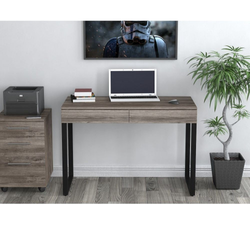 Письменный стол L-11 MSMLOFT – 110×55×75 см, стальная основа и ДСП.