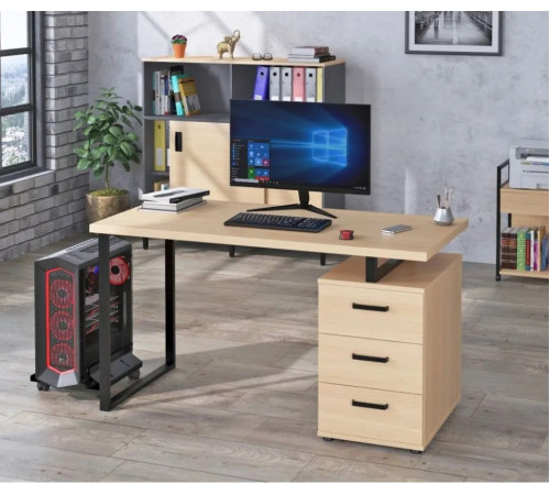 Письмовий стіл L‑27 Max (135 × 65 × 75 см) — MSMLOFT