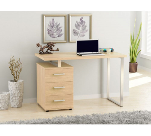 Письменный стол L-27 MSMLOFT – 120×60×75 см, с ящиками