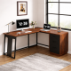 Письменный L-образный стол с ящиками – MSMLOFT (140×50×75 см)
