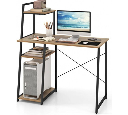 Письменный стол Pelham — 120×100×50 см с полками, MSMLOFT