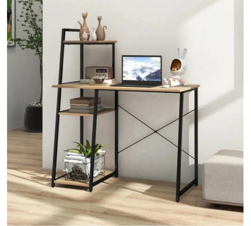 Письменный стол Pelham — 120×100×50 см с полками, MSMLOFT