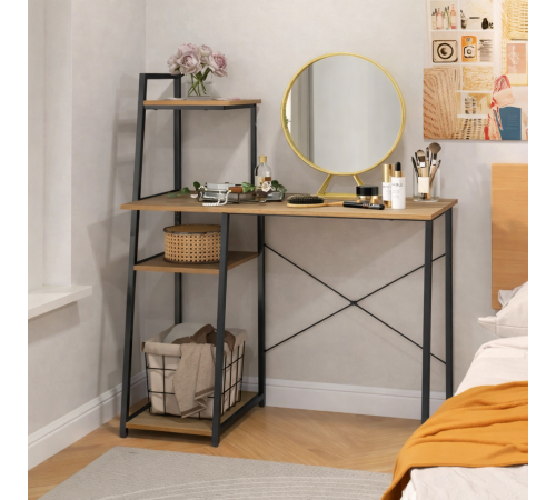 Письменный стол Pelham — 120×100×50 см с полками, MSMLOFT