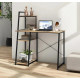 Письменный стол Pelham — 120×100×50 см с полками, MSMLOFT