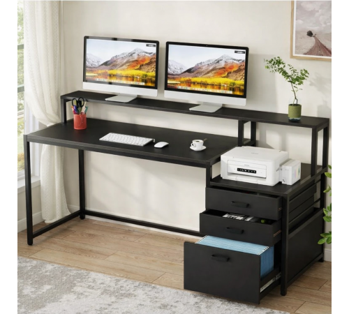 Письменный стол MSM с ящиками и подставкой для монитора