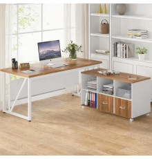 Письменный стол Г-образный с тумбой для файлов