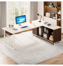 Письменный стол Г-образный с тумбой для файлов