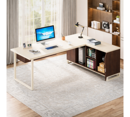 L-образный стол MSMLOFT: Полноценное рабочее место "все в одном"