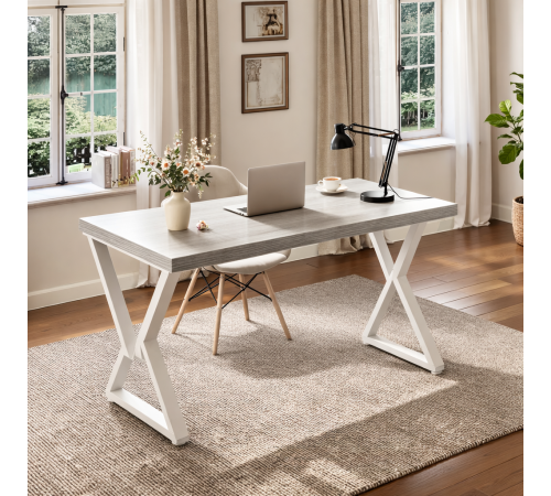 Письменный стол для обучения – 140×60×75 см (металлический каркас)