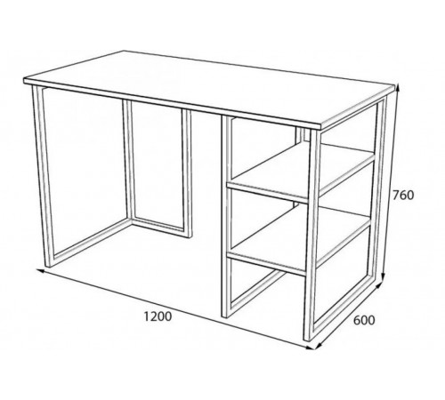 Письмовий стіл table- 9  офісний — 120 × 60 × 76 см