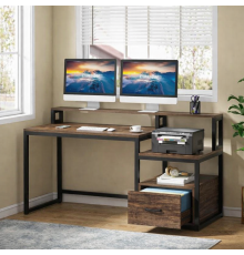 Письменный стол с полками и ящиком для файлов