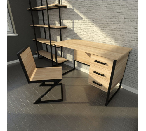 Письменный стол в стиле Loft для офиса — 120×60×76 см.