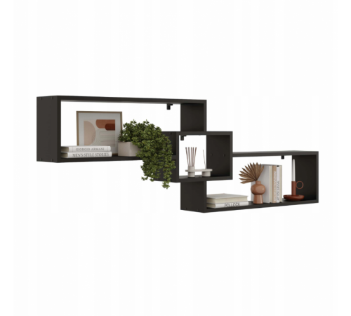 Подвесная полка LOFT черная