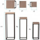 Подставка для растений Billye – набор из 3 шт. (110×35×35 см)